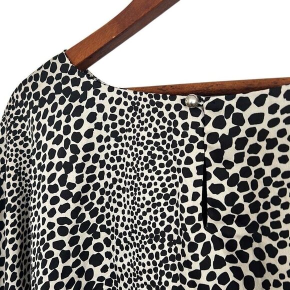 Dendrobium Leopard Print Mini Shift Dress Black White Size 38 - Picture 4 of 7